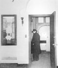 Rebbe entering his office